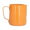 400ml PTFE Pointed Mouth Milk Frothing Jug Stainless Steel Coffee Jug for Home KitchenOrange