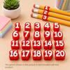 50pcs Reusable Numbered Pencil Toppers Soft Numbered Pencil Caps  Students Teachers Organization