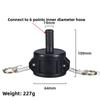 S60*6 IBC Tank Adapter PP Material Camlock Fitting, Type C, 64mm Female Camlock Coupler X 1" 1.5'' 2" Hose Shank