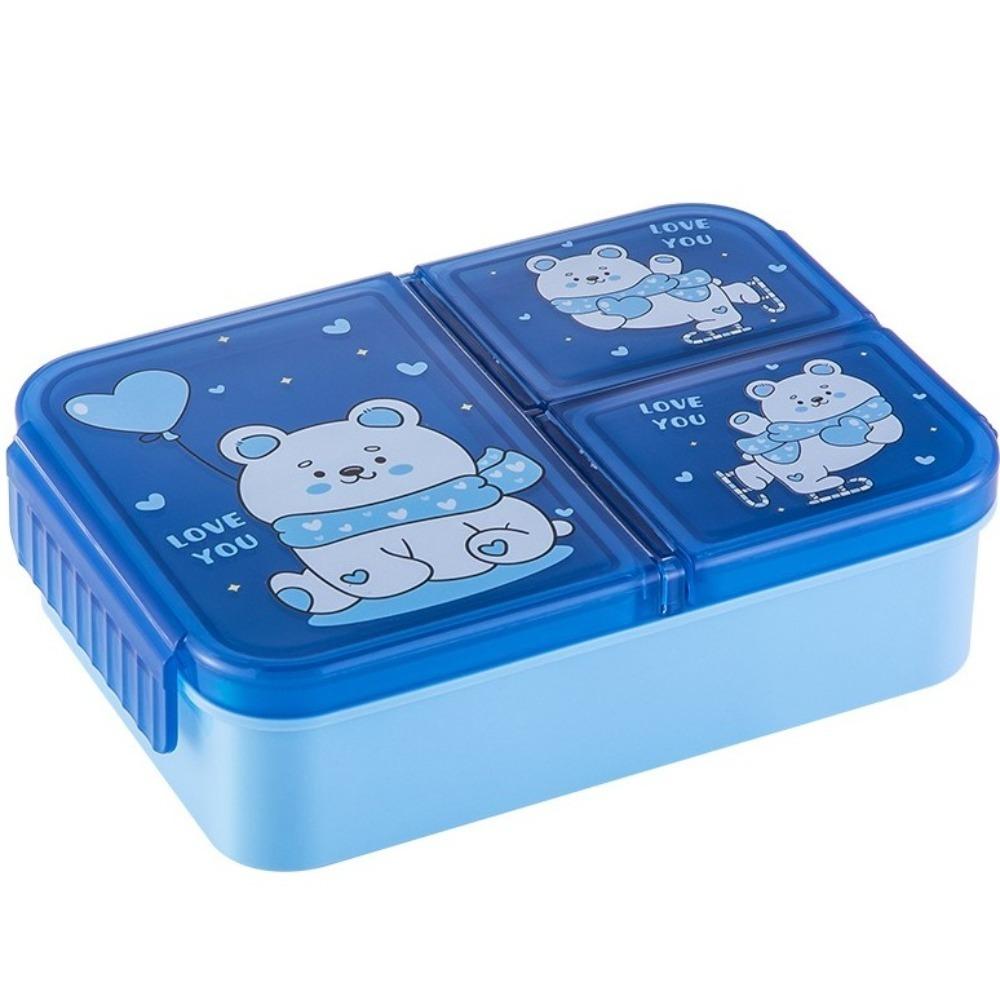Lebensmittelechte Cartoon-Brotdose Auslaufsichere Snackbox Tragbarer Behälter Picknick-Koffer Mikrowellengeeignet