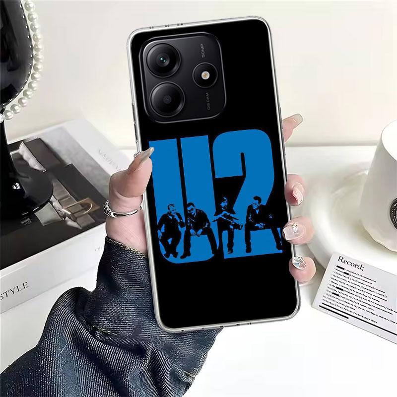 Band U-U2 Rock Soft Phone Case For Xiaomi Redmi Note 15 14 14S 13 12 Pro Plus 12S 11 11S 11E 10 10S 11T 5G Fundas Coque Redmi No