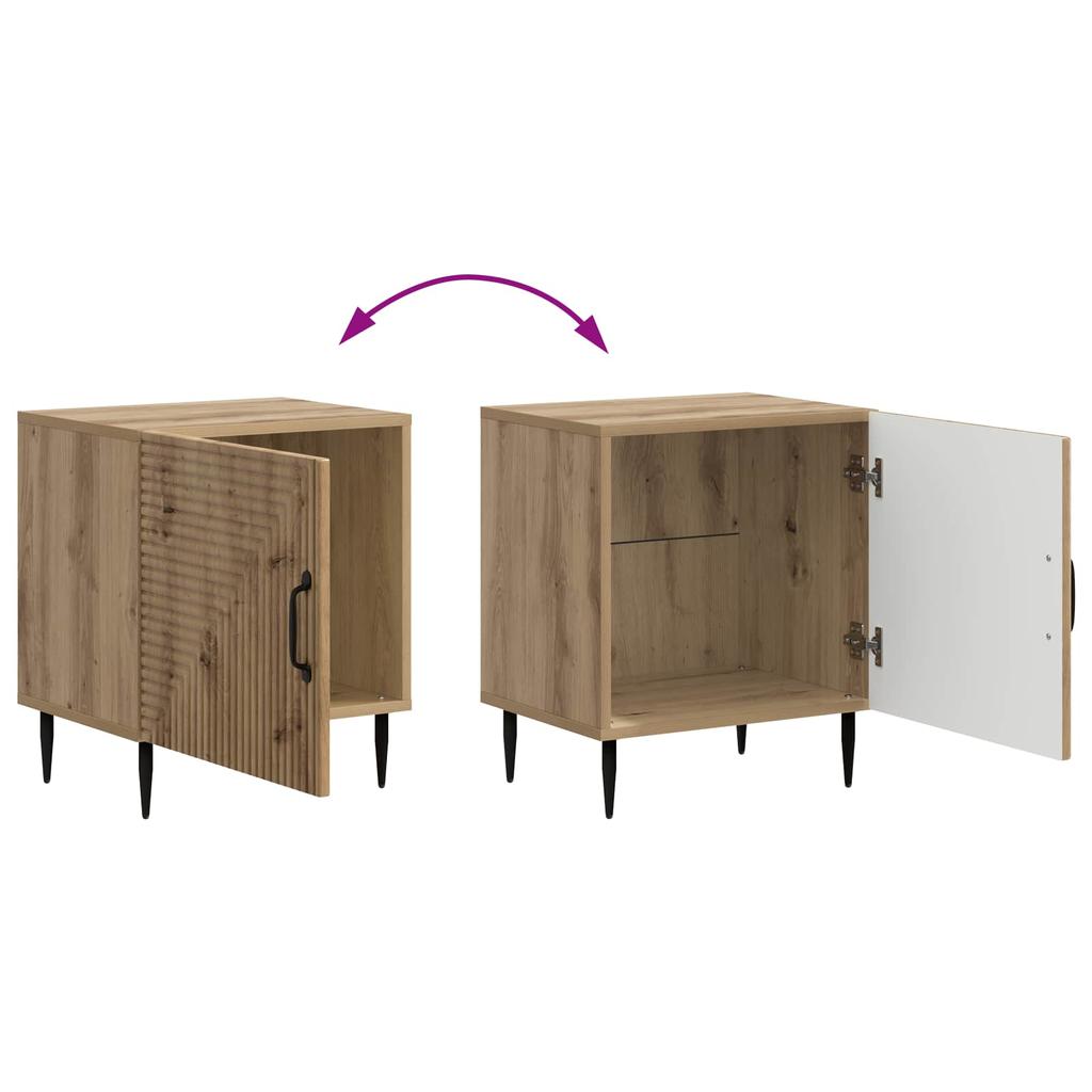 Nightstand Artisan Oak 43 x 34.5 x 50 cm Engineered Wood