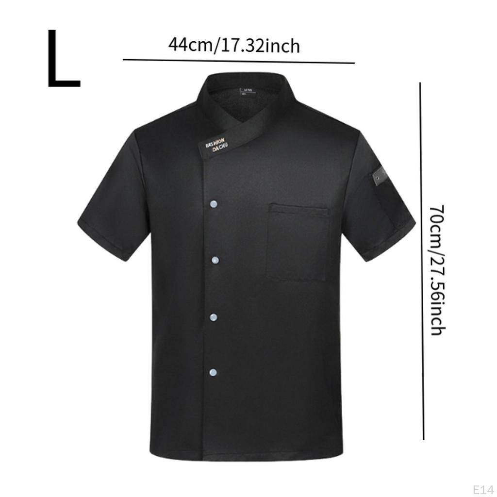 Chef Coat Jacket Apparel Clothes for Restaurant Culinary School Kitchen Hotel