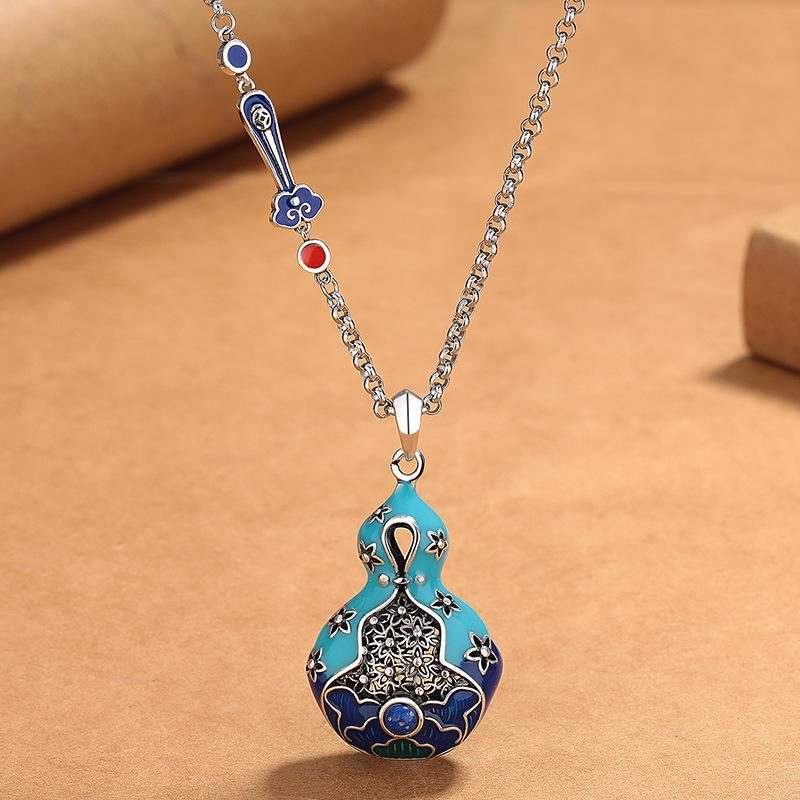 Retro gourd necklace, ethnic style, fashionable and individual