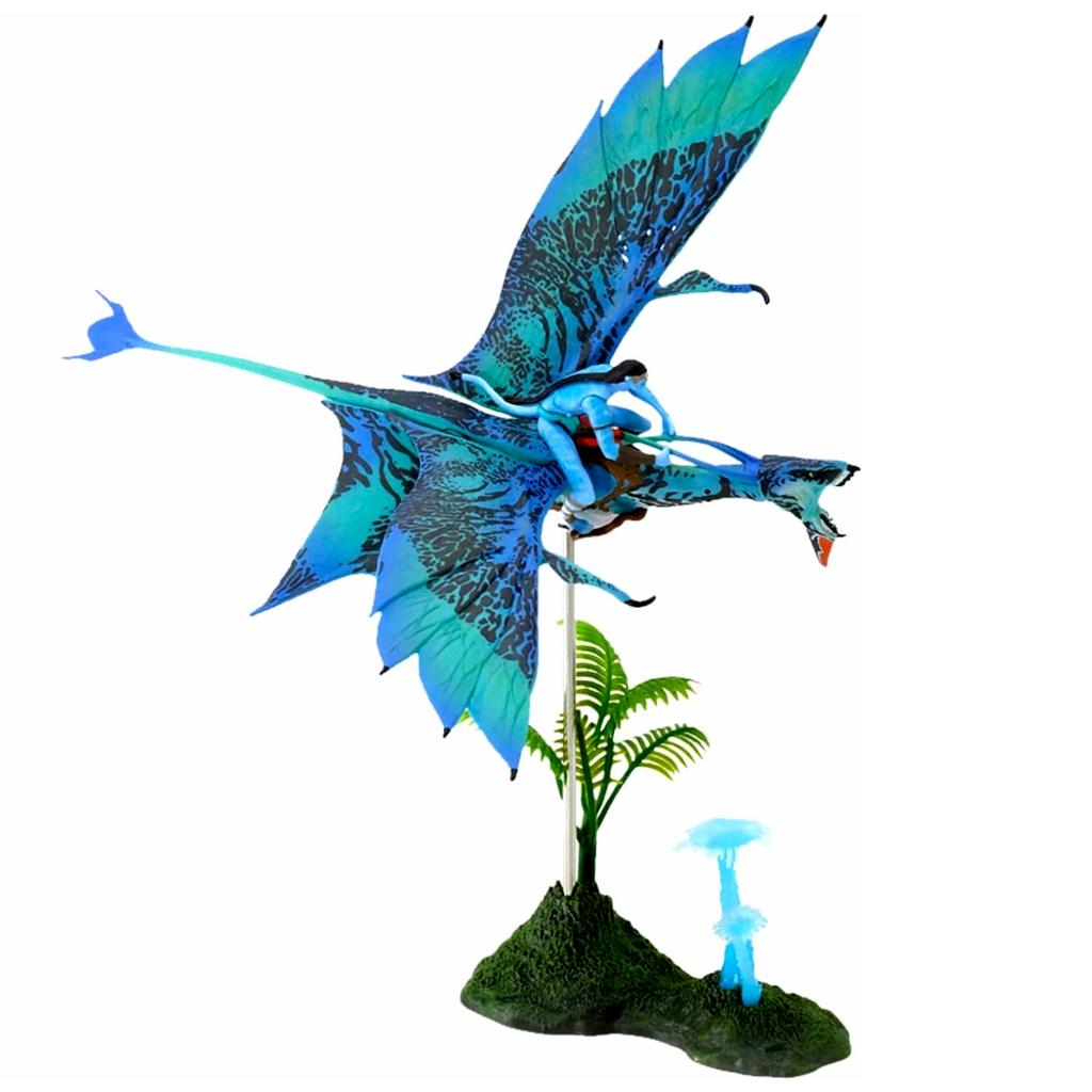 Avatar McFarlane Toys World of Pandora Figure Pack Jake Sully with Banshee Movie 1 James Cameron SF Diorama [Item]