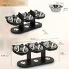 Elevated Pet Feeder with Double Bowls for Food Water, Anti-Vomit Design Dogs Cats Pet Treats Bowl