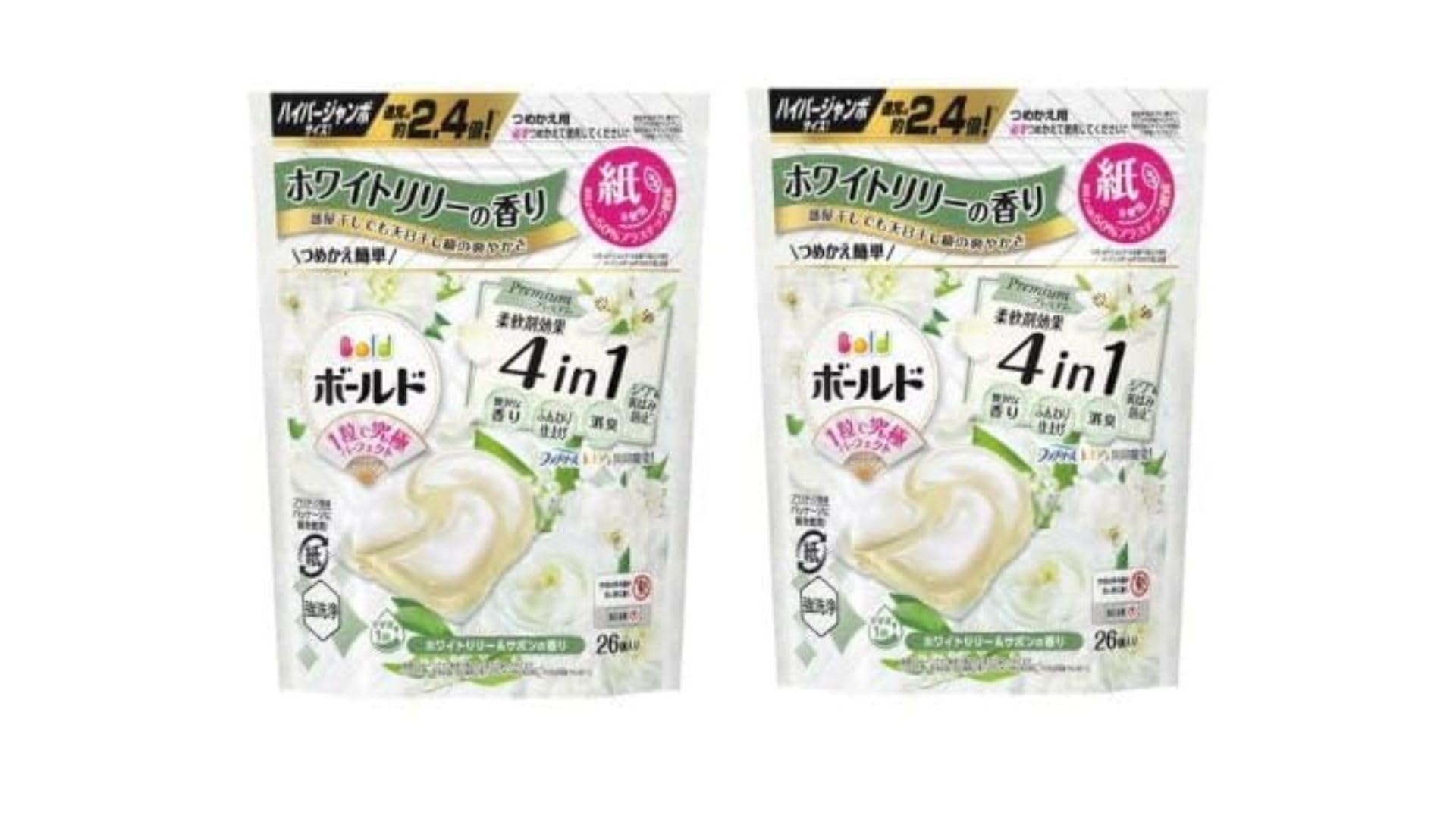 

Bold Gel Ball 4D, White Lily & Soap Scent, Hyper Jumbo, 26-Pack Refill (Set of 2)