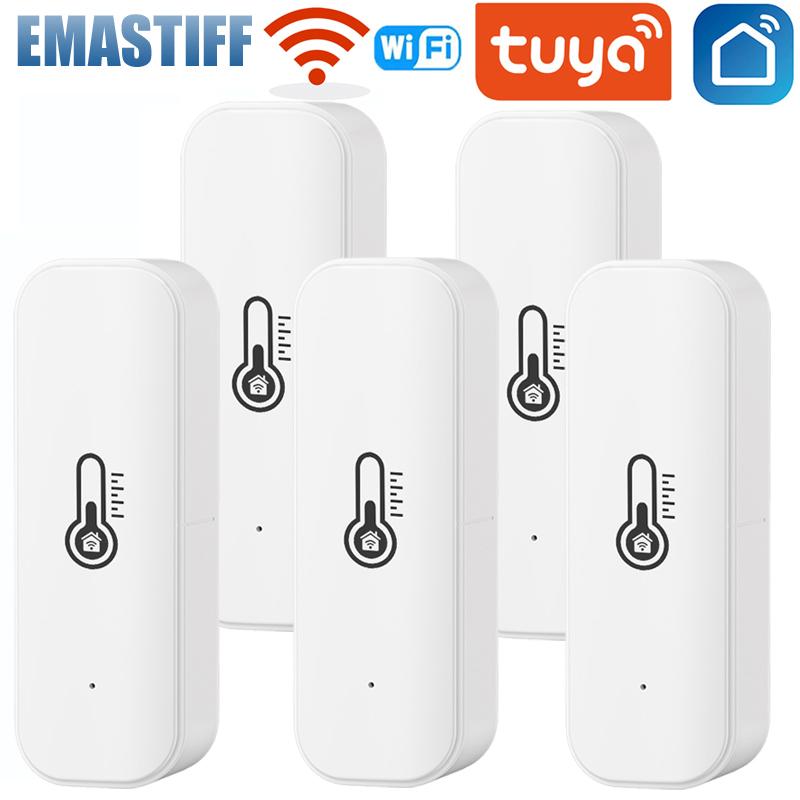 Tuya WiFi Smart Temperature Humidity Sensor Indoor Hygrometer APP Remote Control Works With Alexa Google Home Smart Home