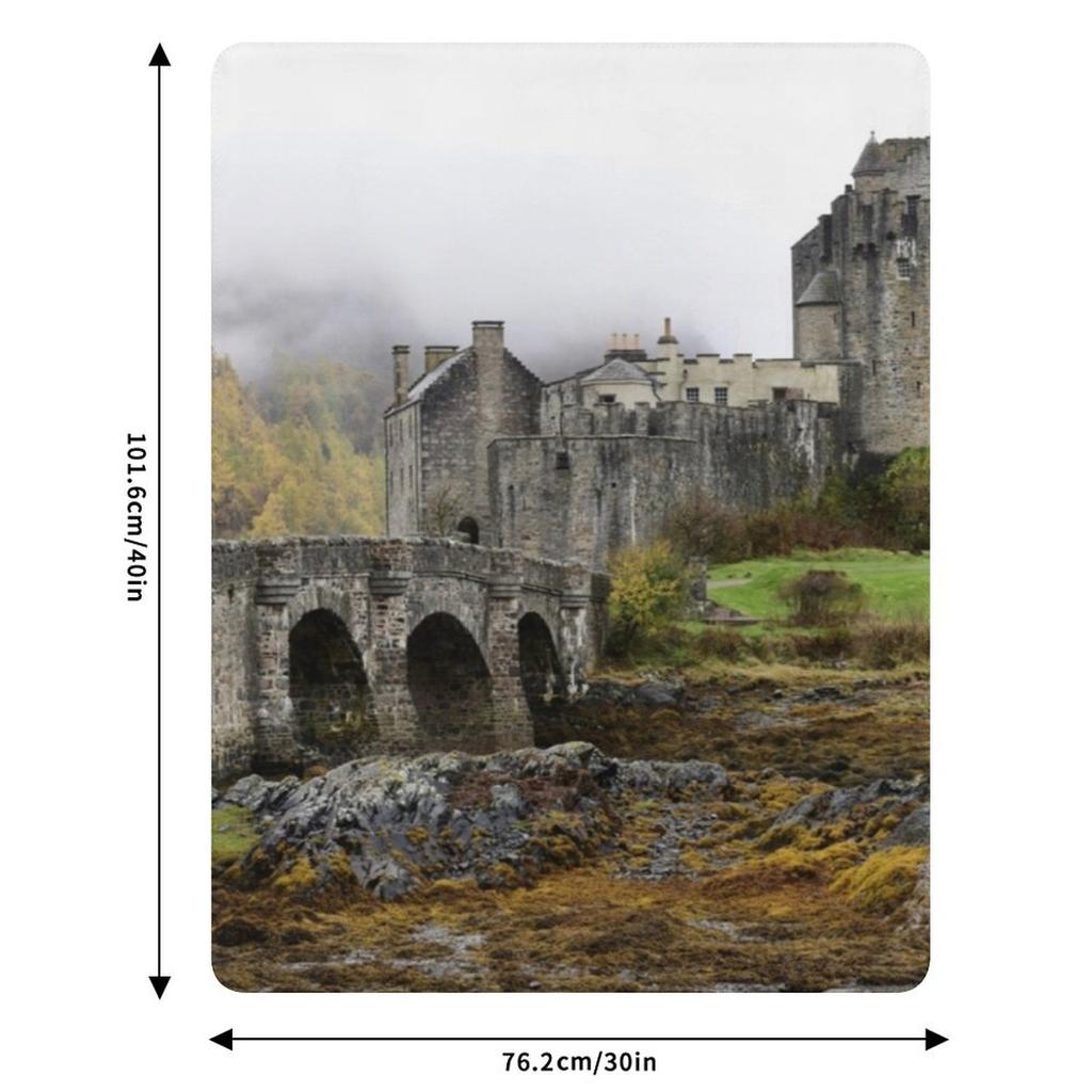 Eilean Donan Castle Throw Blanket Year Round Soft Comfortable Blanket for Home