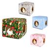 Cozy Washable Guinea Pig Hideout with Cushion Breathable Chinchilla Hamster House Large Size Non-slip Small Pet Bed Squirrel