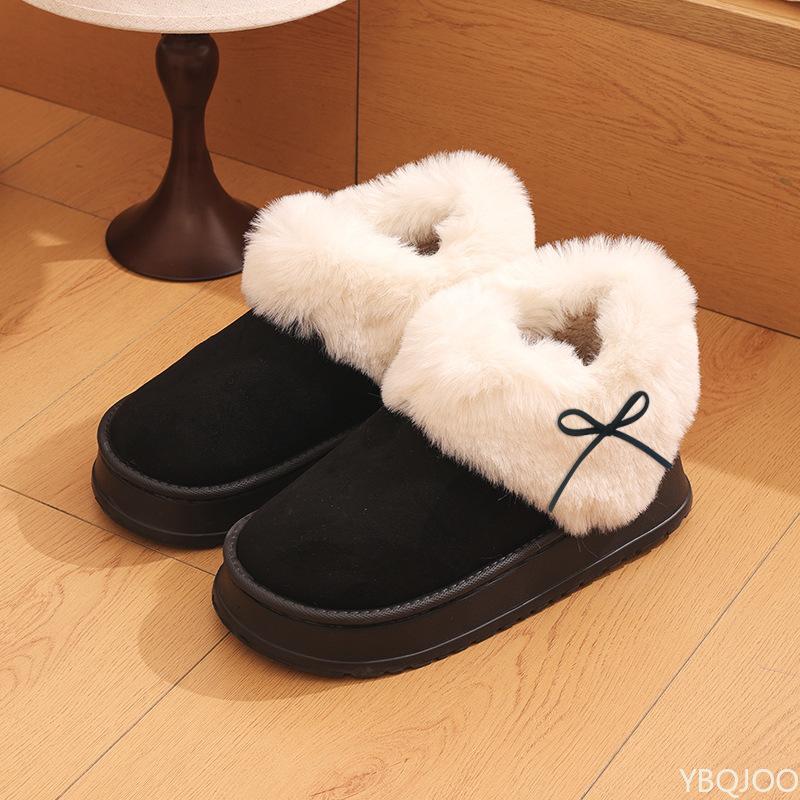 Fashion Women's New Winter Short Boots 2024 Thick Soled Soft and Velvet Thickened Warm Casual Cotton Shoes Platform Zapatos De Mujer