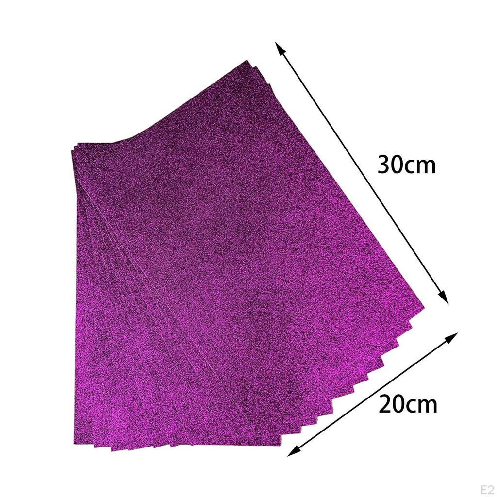 Craft Foam Sheets Glitter Origami 10x Handmade Papers Sponge Paper for