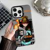 Anime Fireforce Phone Case For IPhone 16 15 14 13 12 17 Pro Max Special Metal Silver Button Electroplated Mobile Device