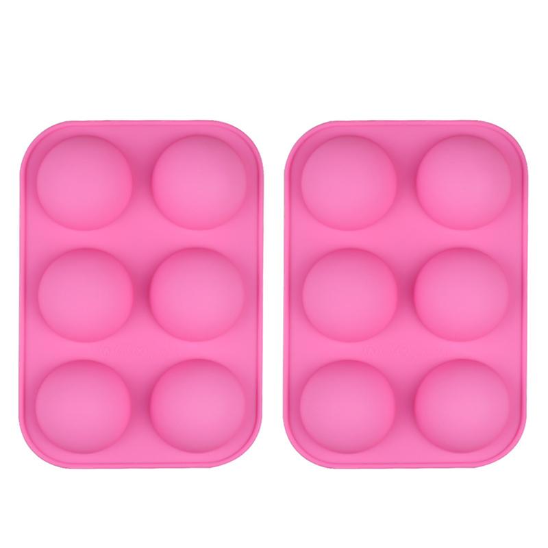 2pcs Half Sphere Silicone Molds for Chocolate Bombs Pastry 6 Holes Cake Mould For Baking Kitchen Pastry Tools