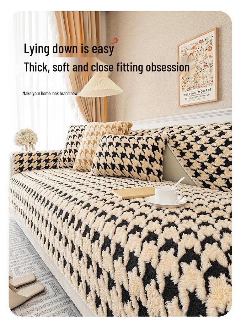 2025 All-Season Non-Slip Plush Sofa Cushion and Cover