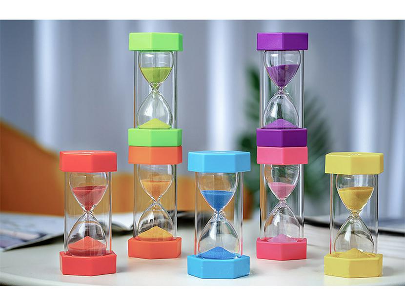 Hexagonal High-End Drop-Proof 5-Minute Glass Timer Ornament