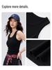Women's Solid Color Camisole Vest T-Shirt: New Style Underarm-Covering, Slimming, Sleeveless Summer Base Layer