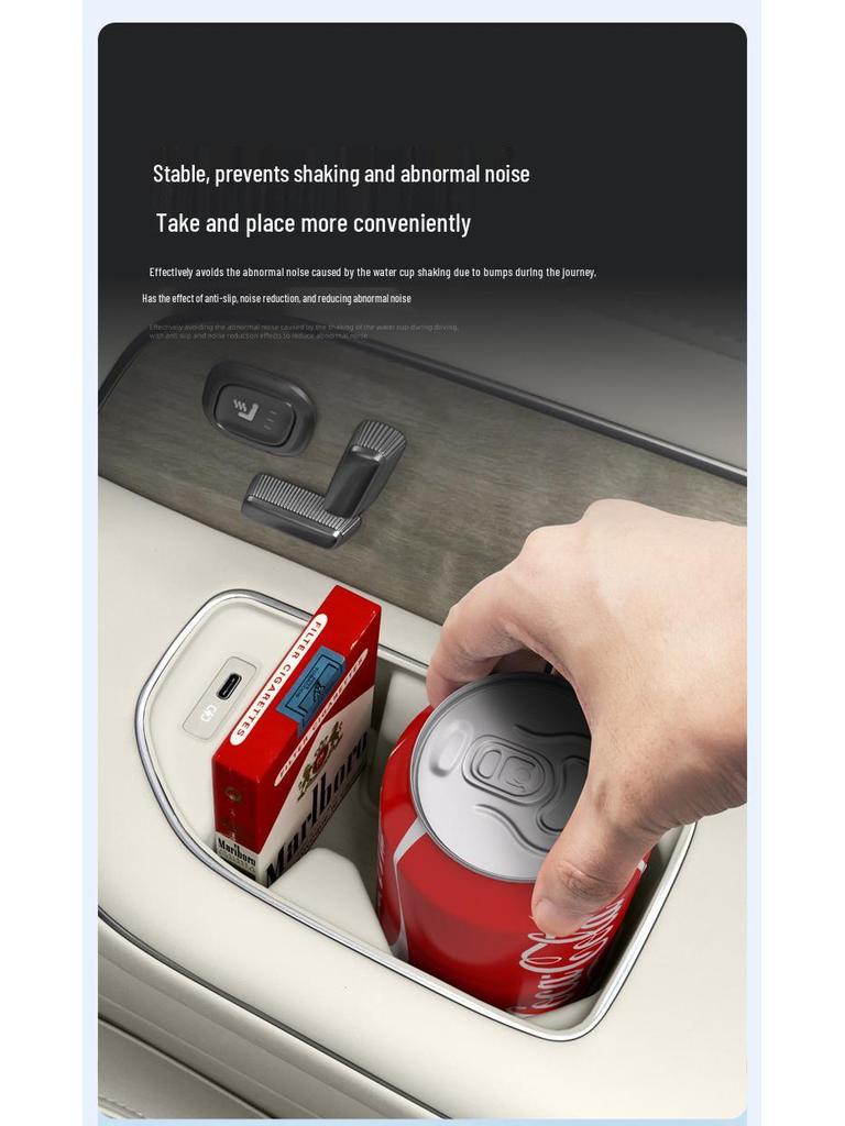 Porte-gobelet en silicone compatible pour 26 modèles pour la troisième rangée du Nio ES8 - Accessoire de voiture 3e génération 2026