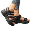 2025 Summer New Muffin Thick Bottom Non-slip Heightening Velcro Foreign Trade Large Size Sports Sandals Women's Spot