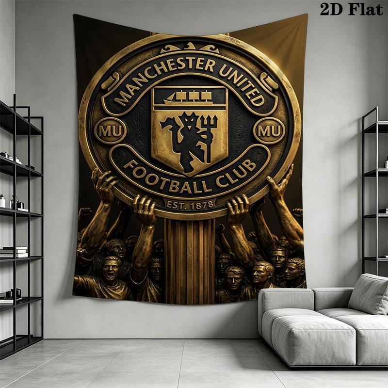 Manchester Crest Emblem Bedding 1 Duvet Cover 2 Pillowcase Without Core Christmas Birthday Gift Soft And Comfortable Bedding Set