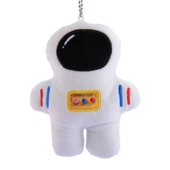 

Doll Pendant Lovely Shape Collectible Stuffed Plush Astronaut Doll Keychain for Children s Day белый