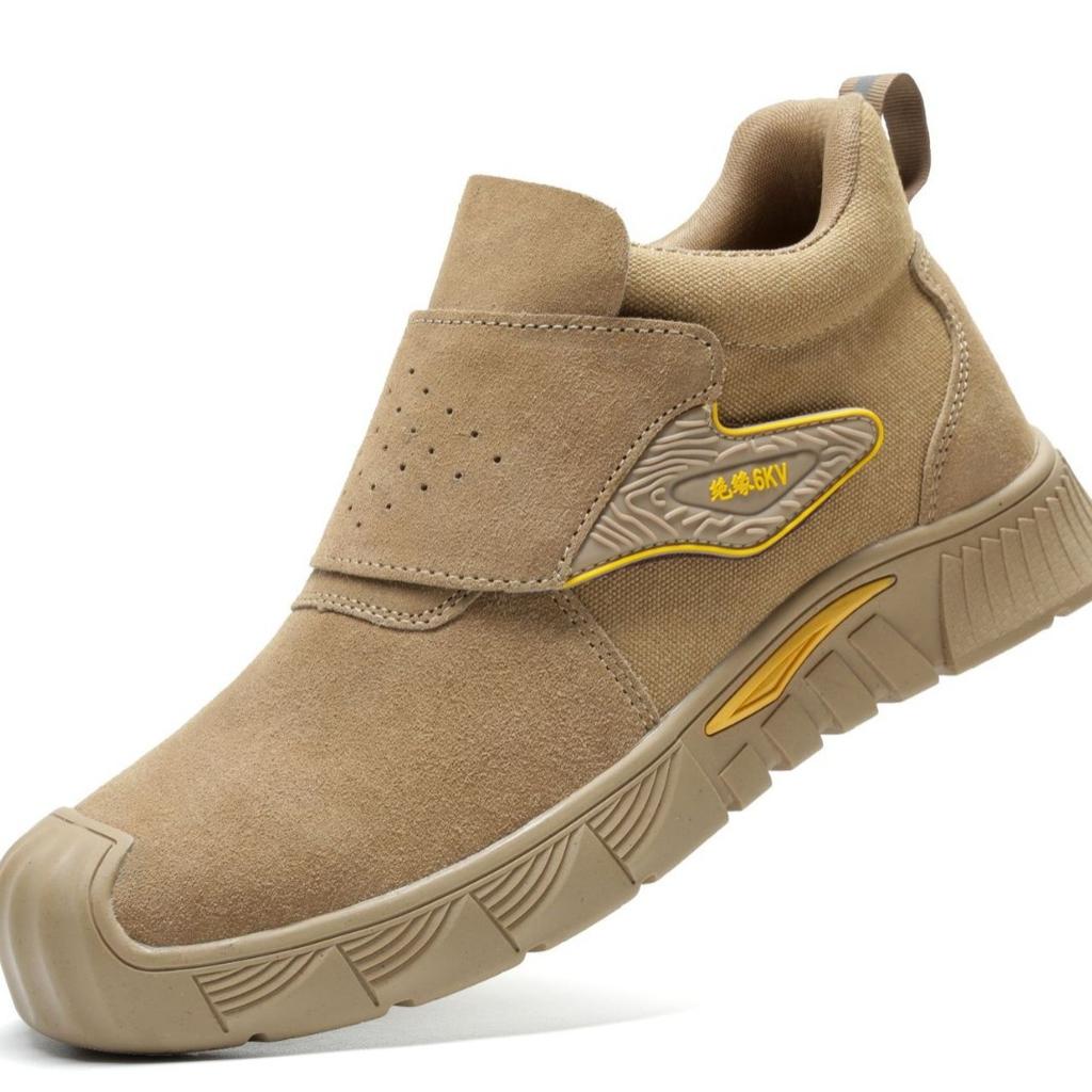 Geschweißte Arbeitsschuhe mit Überzug Herren Schöpfkelle Bruchsicher und Durchstichfest Modische Schutzschuhe