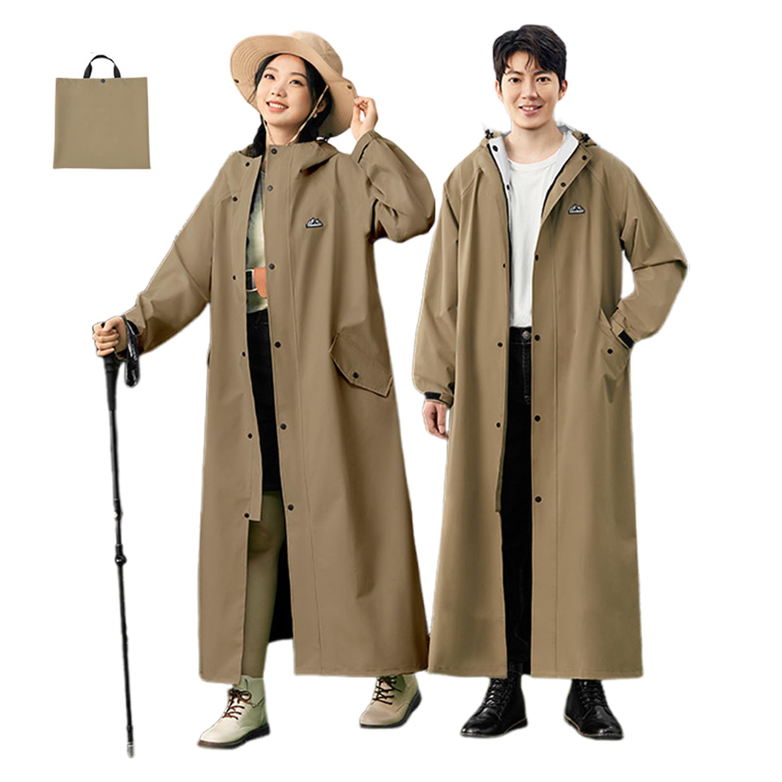 

2025 Новый дождевик для велоспорта Дождевик для сумки для хранения Дождь Поездки на работу или на открытом воздухе Унисекс Взрослый Тренч Рост [Poxvalzor] Женщины, Дождевик,