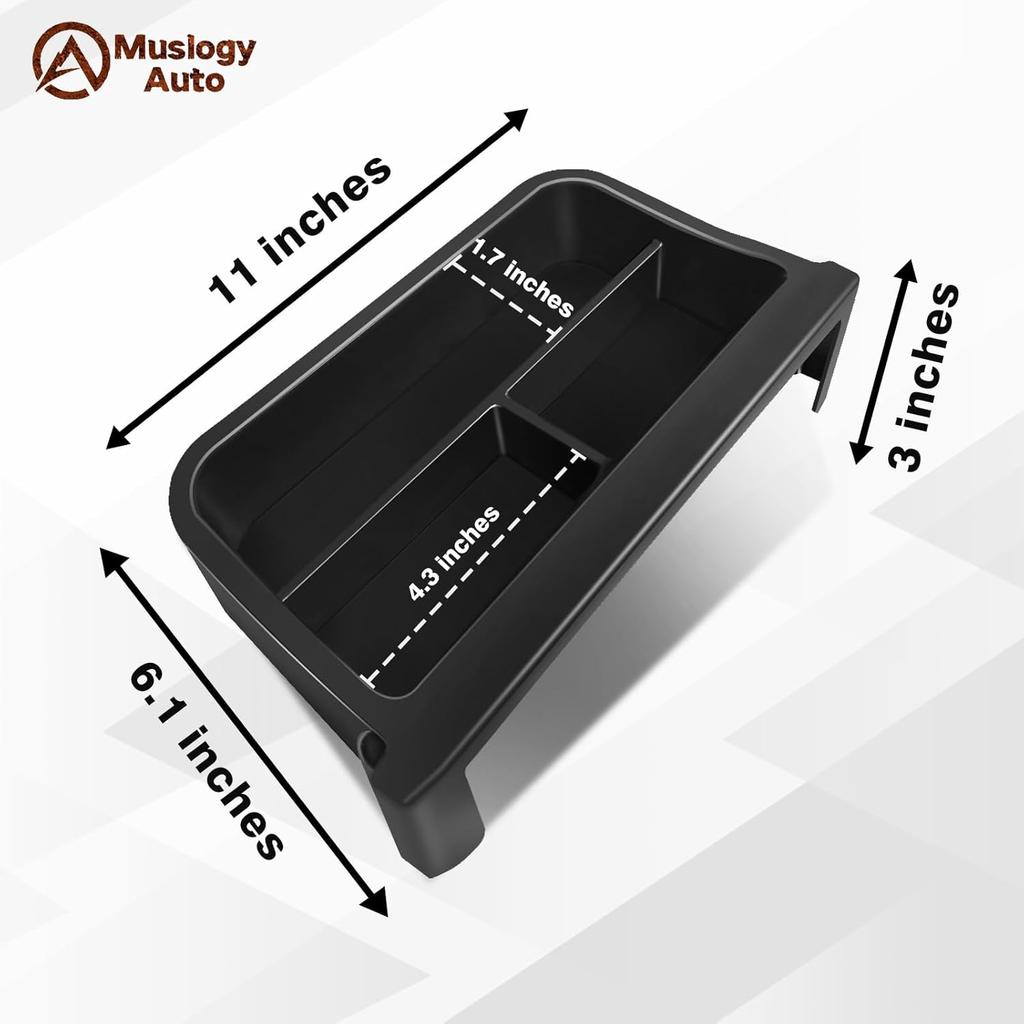 Muslogy Dashboard Storage Organizer Fits For -2024 2025 Toyota Corolla & -2025 Corolla Cross Accessories Non-Slip Ert Behind Screen For 8-Inch Touch