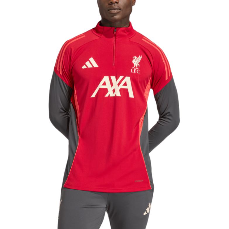 

Adidas Logo Stripe Zip Long Sleeve Football Shirt Men tops KB1473 A/M