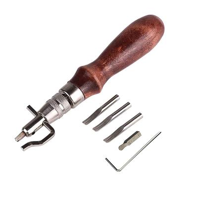 GOOMAND Craft Leather Tools Stitching Groover DIY Leather Craft Tools