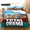 New 3d Print Anime Total Drama Bedding Set Single Twin Full Queen King Size Bed Set Adult Kid Bedroom Cartoons Duvet Cover Sets