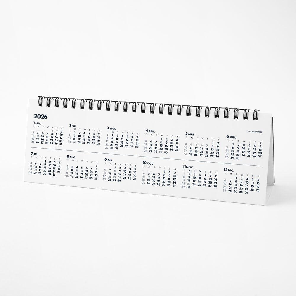 Innovator 2026 Slim Desk Calendar, Black, 31401006