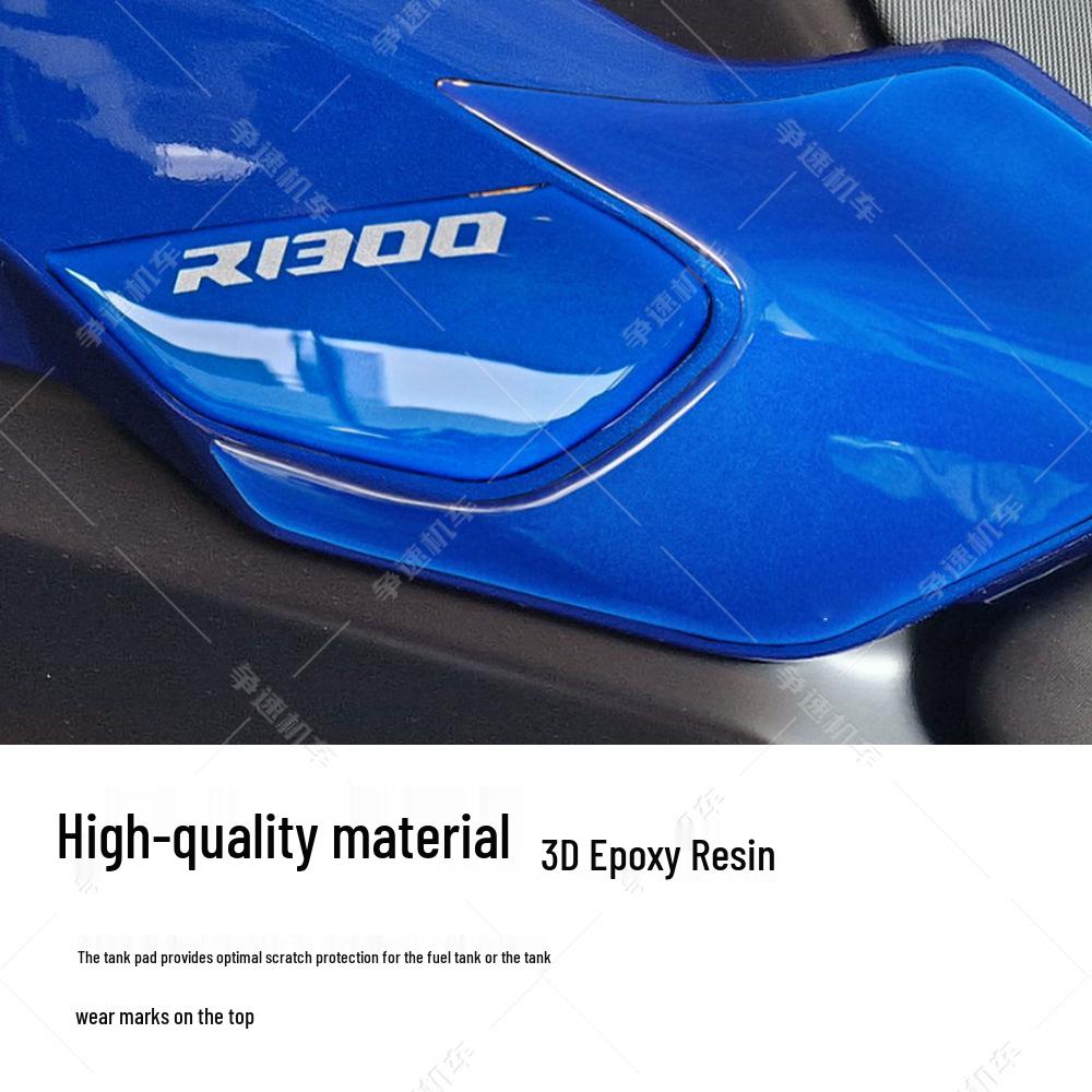 2024 BMW R1300GS Motorcycle 3D Epoxy Resin Red Blue Waterproof Sticker Kit