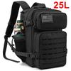 25/45L Women/men Backpack for Tactical Laser Cut Molle Heavy Duty Backpack School Bag Gym Rucksack Treeking with Dual Cup Holder