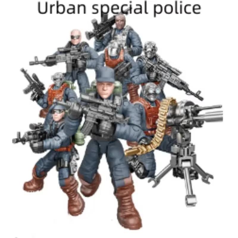 

Соберите модель «Маленький человечек», строительные блоки, подвижные украшения для солдатиков 13X10X4CM синий