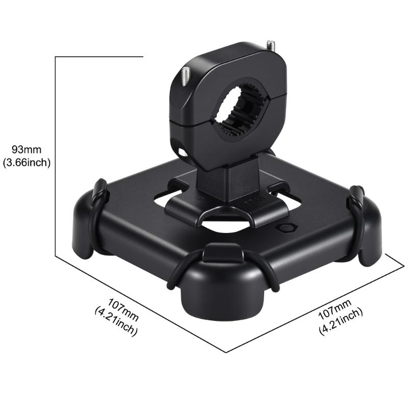 1 Set ABS+PC Speaker Mount Bracket For Cycling Adventure Secure Attachment On 0.98 to 1.26 Inch Handlebars