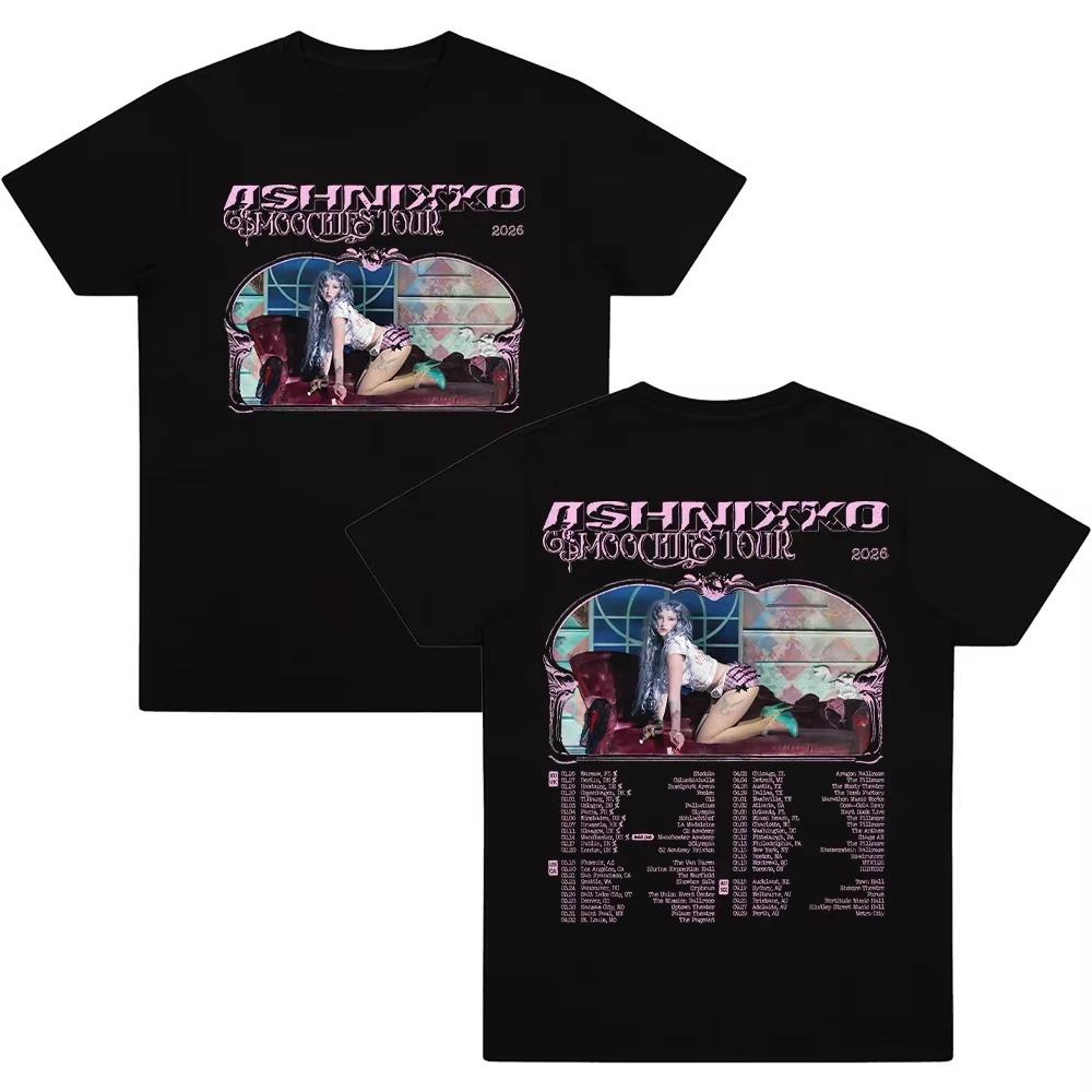 

2026 Ashnikko Smoochies TourT-shirt Fashion Graphic Men Women Harajuku Streetwear Tee Aesthetic Cotton Comfort Clothes Ins Y2k 4XL