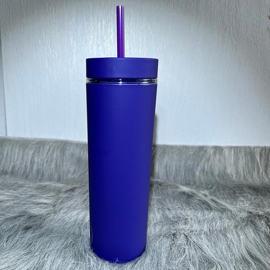 500ml Skinny Tumbler with Lid And Straw Double Wall Sippy Cup BPA-Free Tumblers