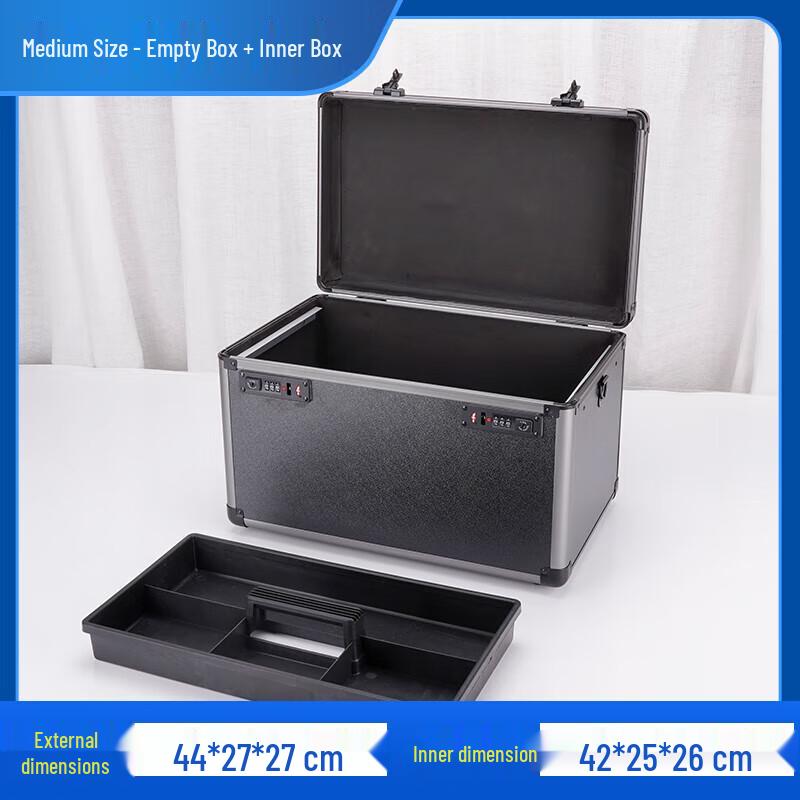 Ruibisiheng Portable Aluminum Alloy Secure Tool Box with Password Lock