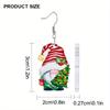Tragen Sie modische Brillen Weihnachtsmann Weihnachtsbaum Zwerg Acryl Hängeohrringe für Frauen Mädchen Y2K Geflügeltes Schweinchen Ohrstecker Weihnachtsgeschenke