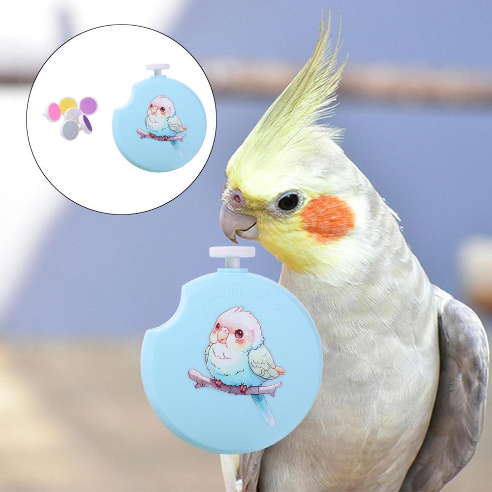 Round Electric Parrot Nail Trimmer Mini Nail Trimming Tool Safe Bird Nail Cutter Bird Paw