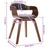 Dining Chair Dark Grey Bentwood Frame and Fabric
