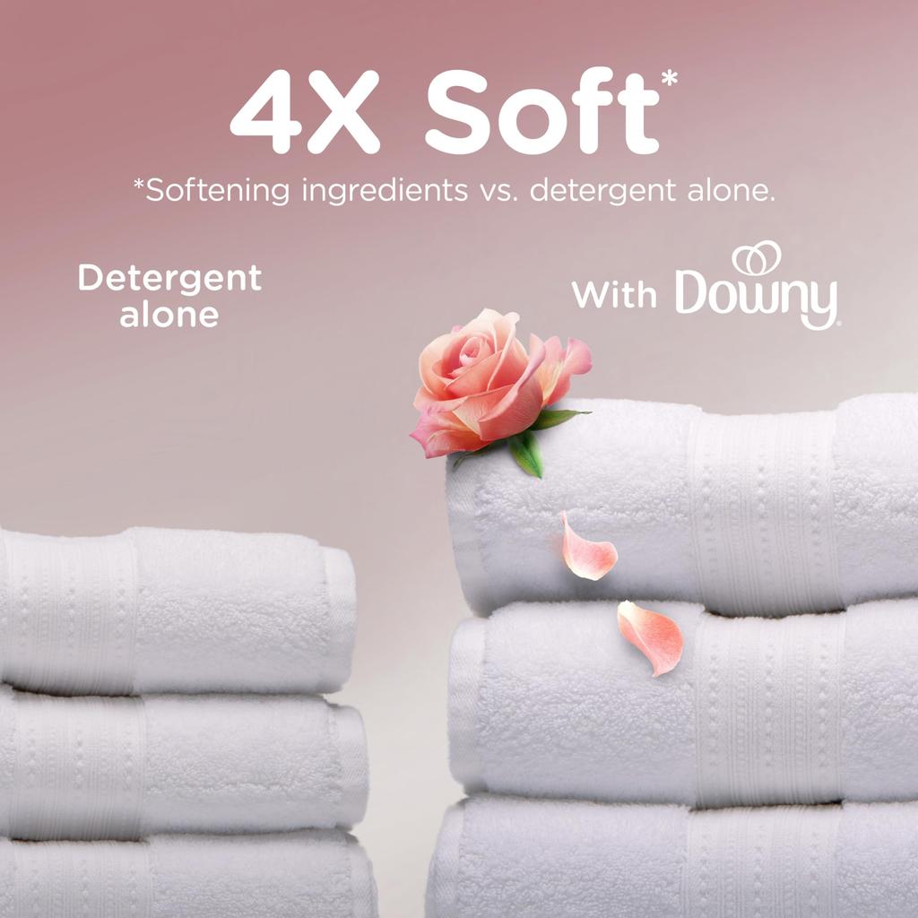 Downy Ultra Soft Fabric Softener Liquid, Bliss, Sparkling Amber and Rose, 50 Fl Oz, 83 Uses