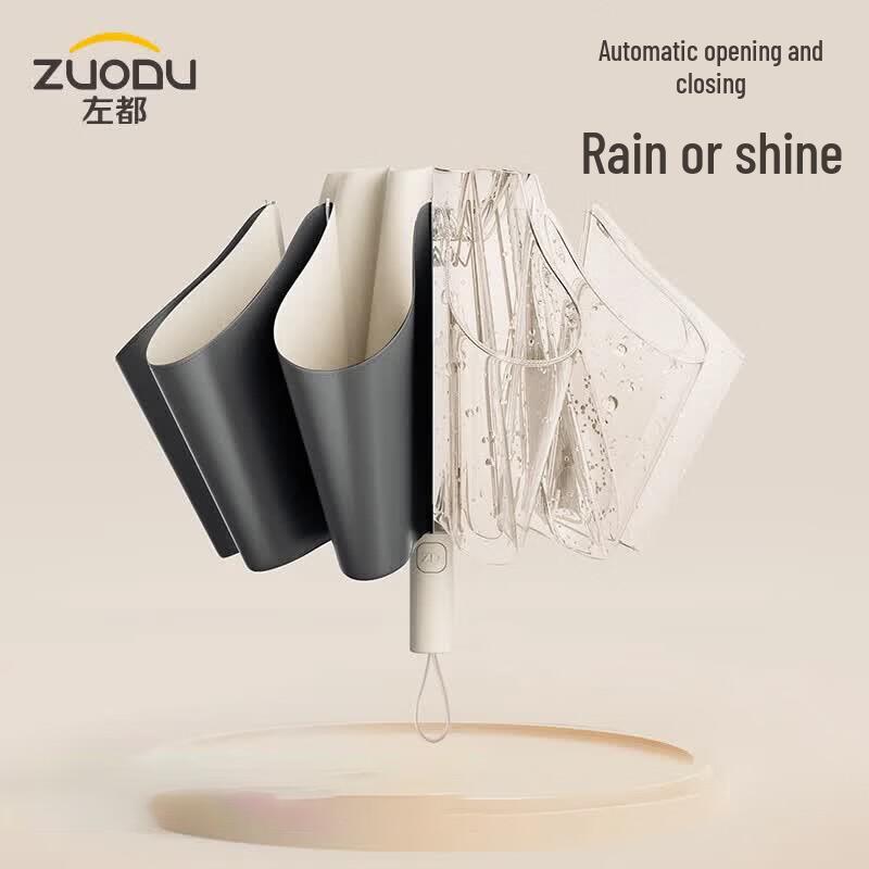 ZUODU Upgraded Automatic Windproof UV Sun & Rain Foldable Umbrella
