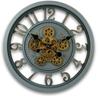 Vintage Gear Wall Clock Industrial Rustic Farmhouse Classic Style Mechanical Charm Perfect for Living Room Bedroom Office or Entryway Décor