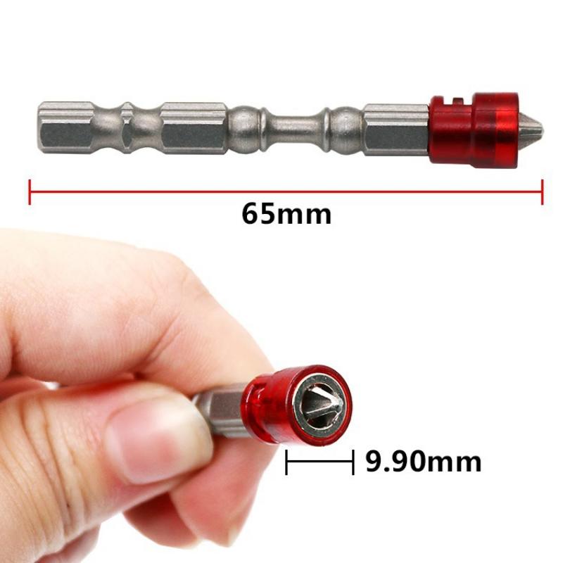 Magnetic Screwdriver Bits 1/4 Inch Hex Shank Drywall Electric Screwdriver Cross-head PH2 Magnetic Screwdriver Woodworking Tools