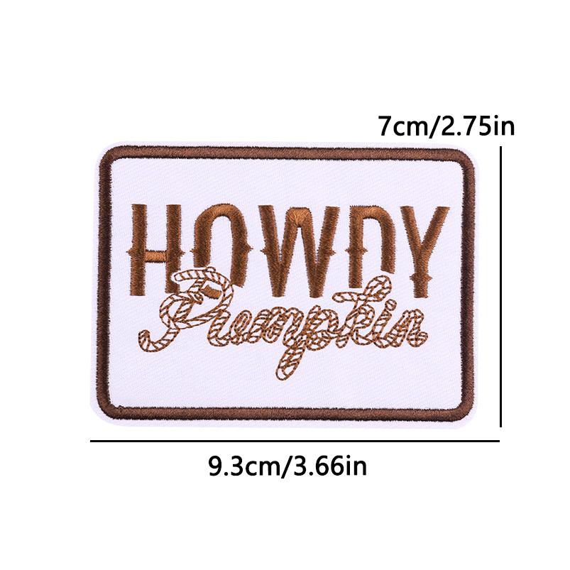 Hats Jeans Sew /Ironing Patch Square Cartoon Letter /Slogan Embroidered Diy Iron On Patches For Clothing Backpack Jackets Badges 