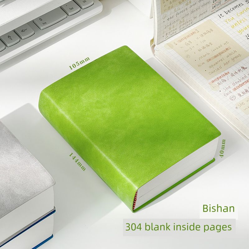 

Grade Three Class Two Leather Surface Notepad Good-looking Student Only Stamp Collection Minimalist Diary Book Notebook Book