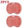 2pcsWash Foot Brush Body Cleanser Silicone Sponge Bath Massage Mat Shower Back Brush Wall Mounted Foot Wash Mat with Suction Cup