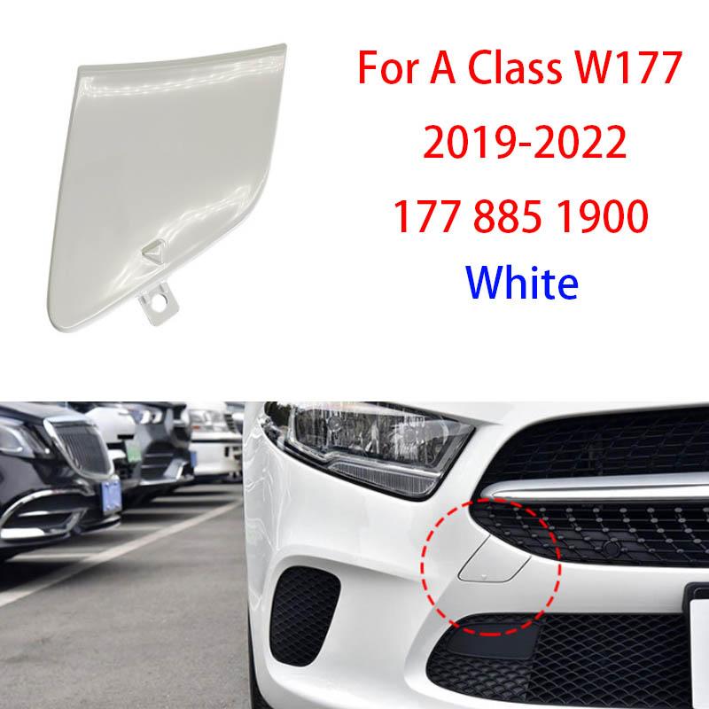 For Benz A Class Car Front Bumper Tow Hook Cover Cap Black For Benz Mercedes W177 2013-2018 A180 A200 A260 1778851900 1778856500